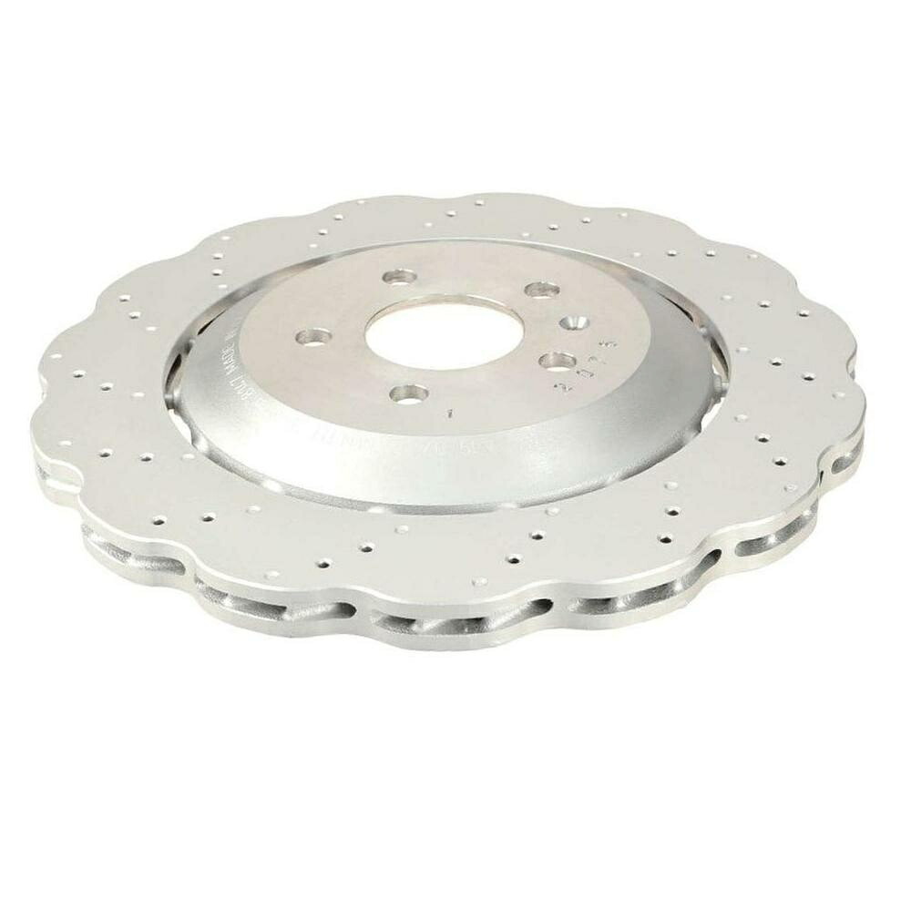 brake disc rotor SHWパフォーマンスリアドリル356mm 2ピースアウディRS7用の波状ディスクブレーキローター SHW Performance Rear Drilled 356mm 2 Piece Wavy Disc Brake Rotor For Audi RS7【並行輸入品】|Us Custom Parts Shop USDM