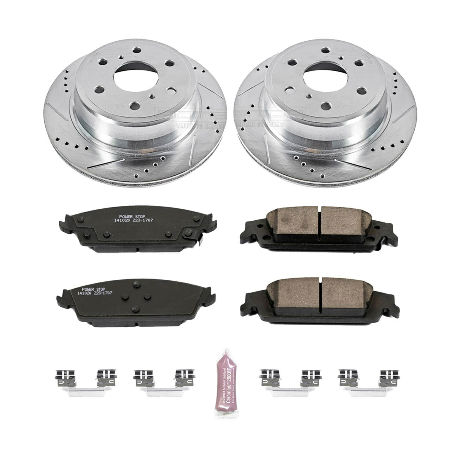 brake disc rotor パワーストップフロント＆リアZ23エボリューションスポーツブレーキ15-19キャデラックエスカレード Power Stop Front & Rear Z23 Evolution Sport Brake for 15-19 Cadillac Escalade【並行輸入品】