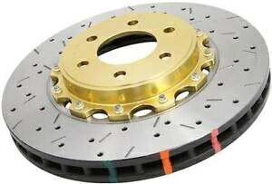 brake disc rotor DBA 5000フロントドリル＆スロット付き2pcローター付きの08-14 evoの金帽子付きローター付き DBA 5000 FRONT DRILLED & SLOTTED 2PC ROTOR W/ GOLD HAT FOR 08-14 MITSUBISHI EVO【並行輸入品】｜Us Custom Parts Shop USDM