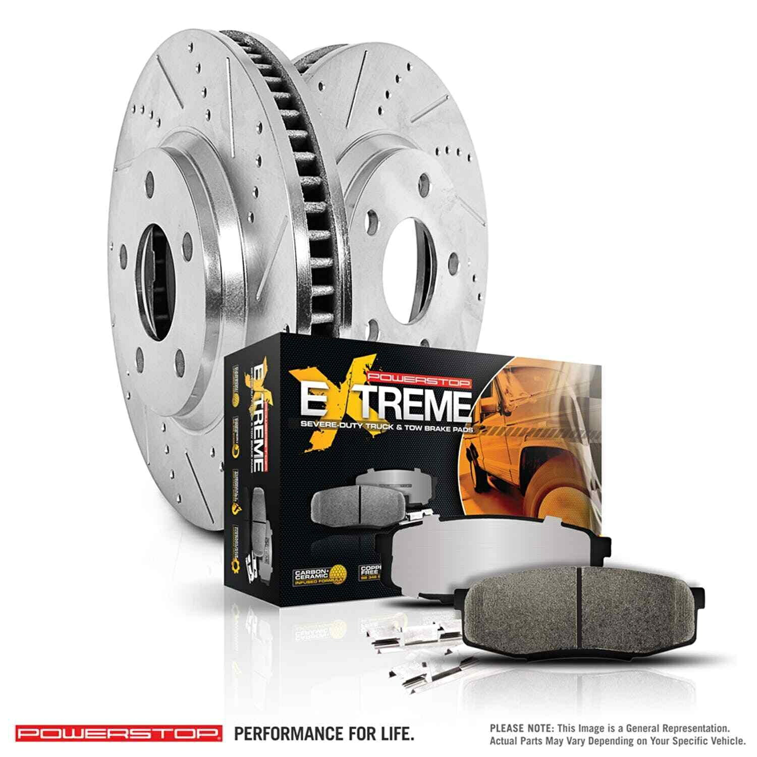 brake disc rotor パワーストップK6899-36 Z36トラック&TOWフロントGL350用のクリックブレーキキット Power Stop K6899-36 Z36 Truck & Tow 1-Click Brake Kit for Front GL350【並行輸入品】|Us Custom Parts Shop USDM