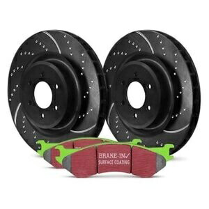 brake disc rotor ランドローバー用LR2 08-12ブレーキキットEBCステージ3トラック＆SUV Dempled＆Slotted用 For Land Rover LR2 08-12 Brake Kit EBC Stage 3 Truck & SUV Dimpled & Slotted【並行輸入品】