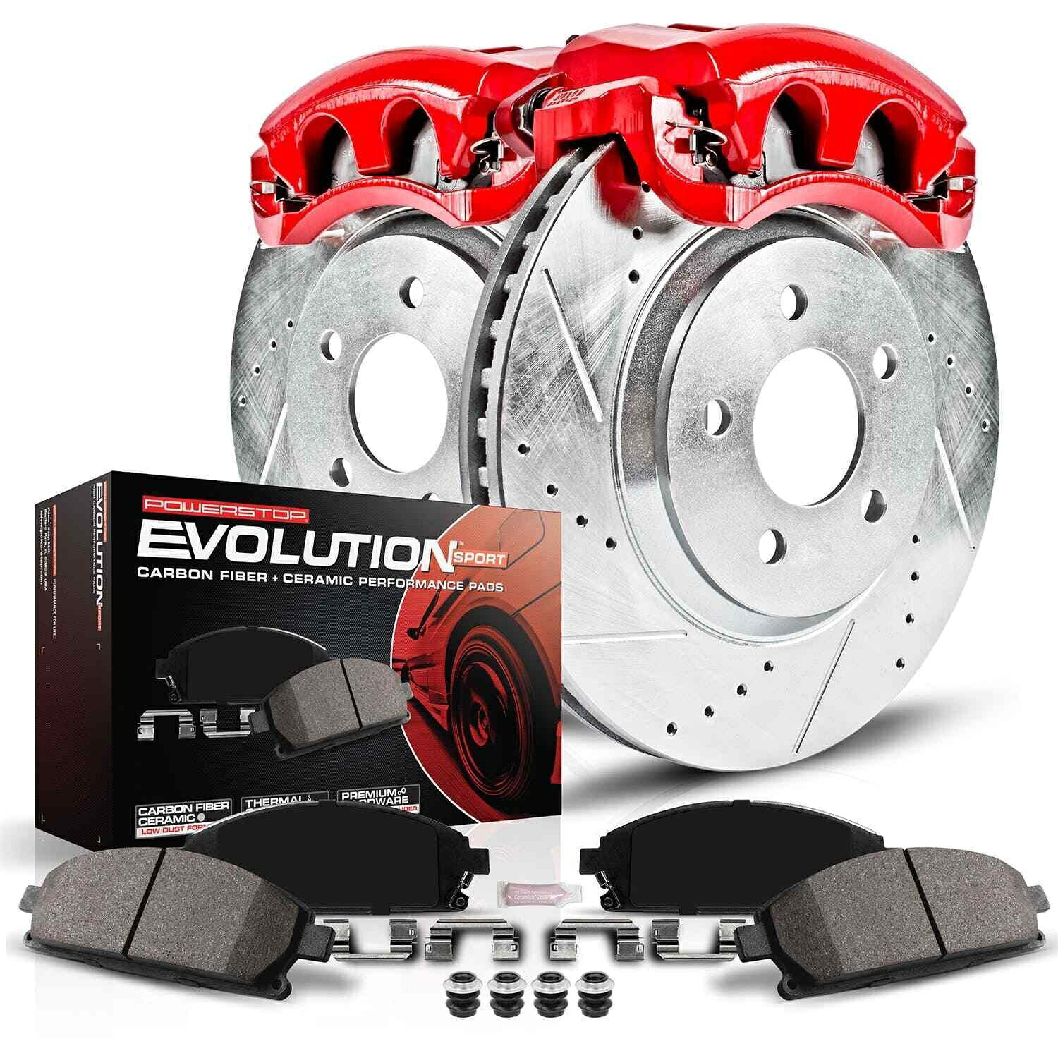 brake disc rotor パワーストップKC5305 Z23エボリューションブレーキキットw/キャリパー/ホースリアインプレッサ Power Stop KC5305 Z23 Evolution Brake Kit w/Calipers/Hoses for Rear Impreza【並行輸入品】｜Us Custom Parts Shop USDM
