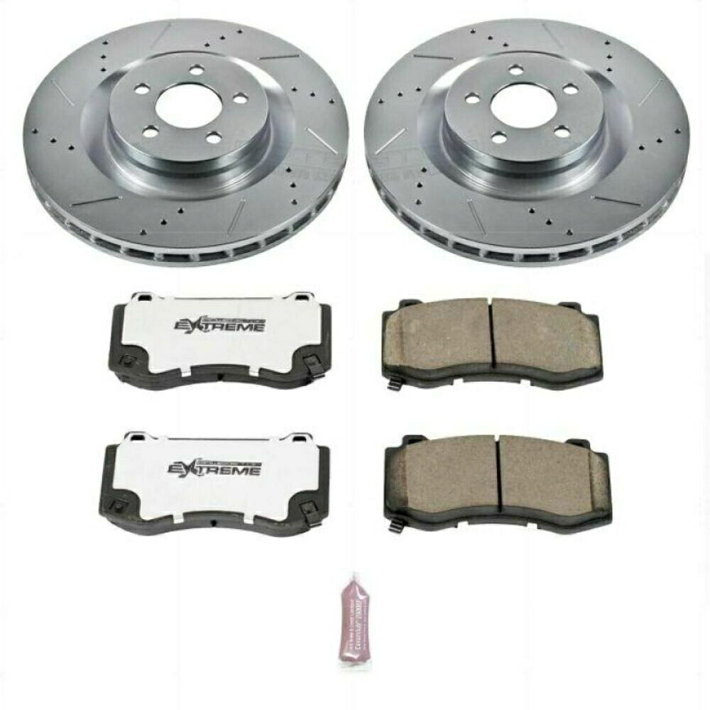 brake disc rotor パワーストップ05-10フィットクライスラー300フロントZ26ストリートウォリアーブレーキキット-K4695-26 Power Stop 05-10 fits Chrysler 300 Front Z26 Street Warrior Brake Kit - K4695-26【並行輸入品】