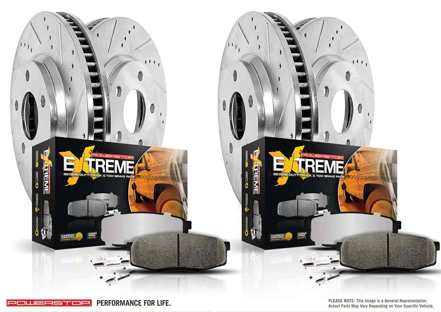 brake disc rotor パワーストップK6153-36 Z36トラック＆TOWランドローバーディスカバリー用のクリックブレーキキット Power Stop K6153-36 Z36 Truck & Tow 1-Click Brake Kit for Land Rover Discovery【並行輸入品】
