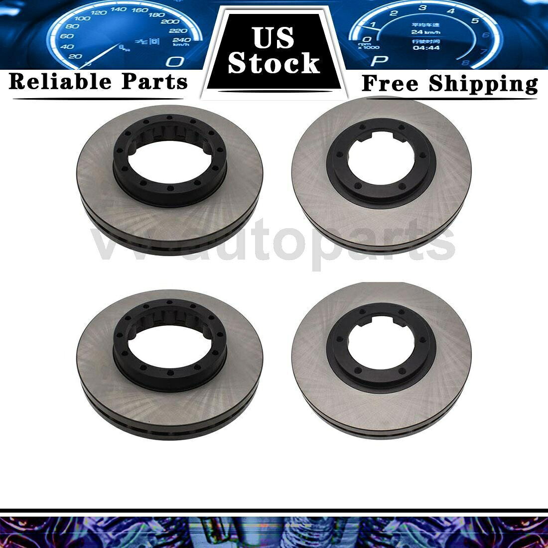 brake disc rotor 三菱フーソーカンターFE160用のフロントリアディスクブレーキローター中心部品4PCS Front Rear Disc Brake Rotor Centric Parts 4PCS For Mitsubishi Fuso Canter FE160【並行輸入品】