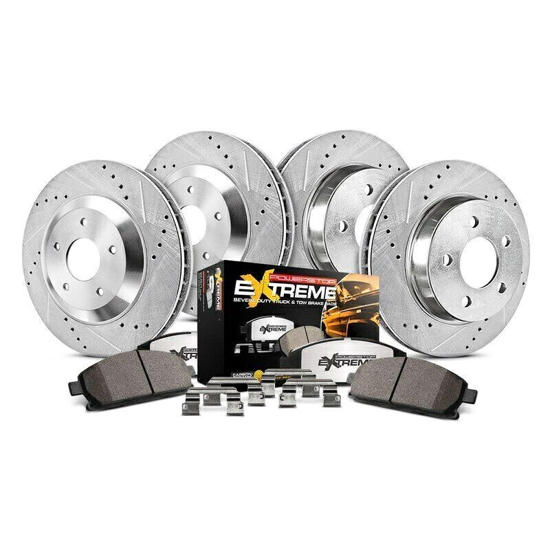 brake disc rotor ジープグランドチェロキー16-19ブレーキキットパワーストップ1クリックエクストリームZ36トラック＆ For Jeep Grand Cherokee 16-19 Brake Kit Power Stop 1-Click Extreme Z36 Truck &【並行輸入品】