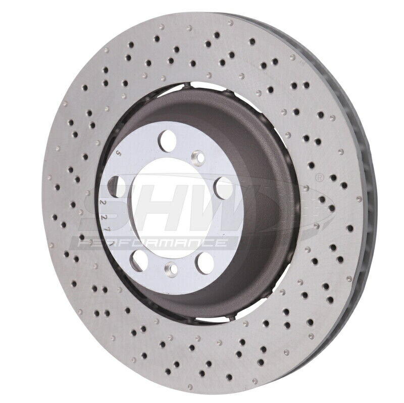 brake disc rotor Porsche 911 GT3 4.0L w/oセラミックブレーキのためのSHW 18-19左後部ドリルドリル... SHW 18-19 for Porsche 911 GT3 4.0L w/o Ceramic Brakes Left Rear Drilled-Dimpl...【並行輸入品】
