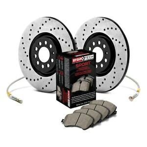 brake disc rotor Audi Q5 2009-2014 STOPTECH 979.33012R Sport Drilled1ピースリアブレーキキット For Audi Q5 2009-2014 StopTech 979.33012R Sport Drilled 1-Piece Rear Brake Kit【並行輸入品】