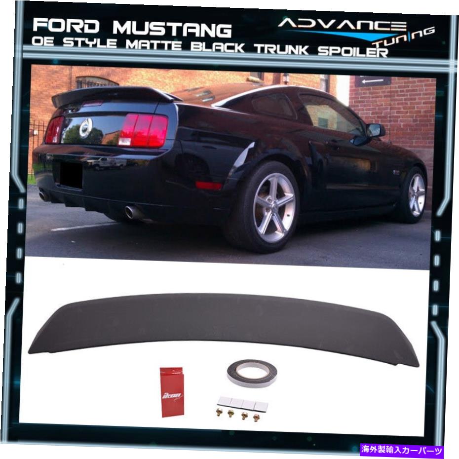 海外製 エアロパーツ 05-09フォードマスタングOEスタイルペイントマットブラックトランクネタバレ-ABS 05-09 Ford Mustang OE Style Painted Matte Black Trunk Spoiler - ABS【並行輸入品】 157,135円