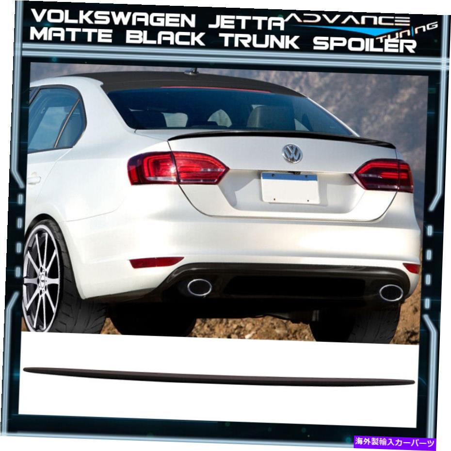 海外製 エアロパーツ 11-18フォルクスワーゲンVWジェッタOEスタイルマットブラックトランクスポイラーリップテールウィング Fits 11-18 Volkswagen VW Jetta OE Style Matte Black Trunk Spoiler Lip Tail Wing【並行輸入品】