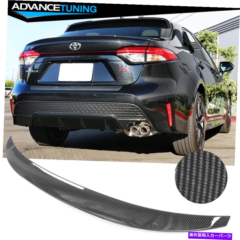 海外製 エアロパーツ 20-22トヨタカローライコンスタイルリアトランクスポイラーカーボンファイバープリント Fits 20-22 Toyota Corolla IKON Style Rear Trunk Spoiler Carbon Fiber Print【並行輸入品】 149,930円