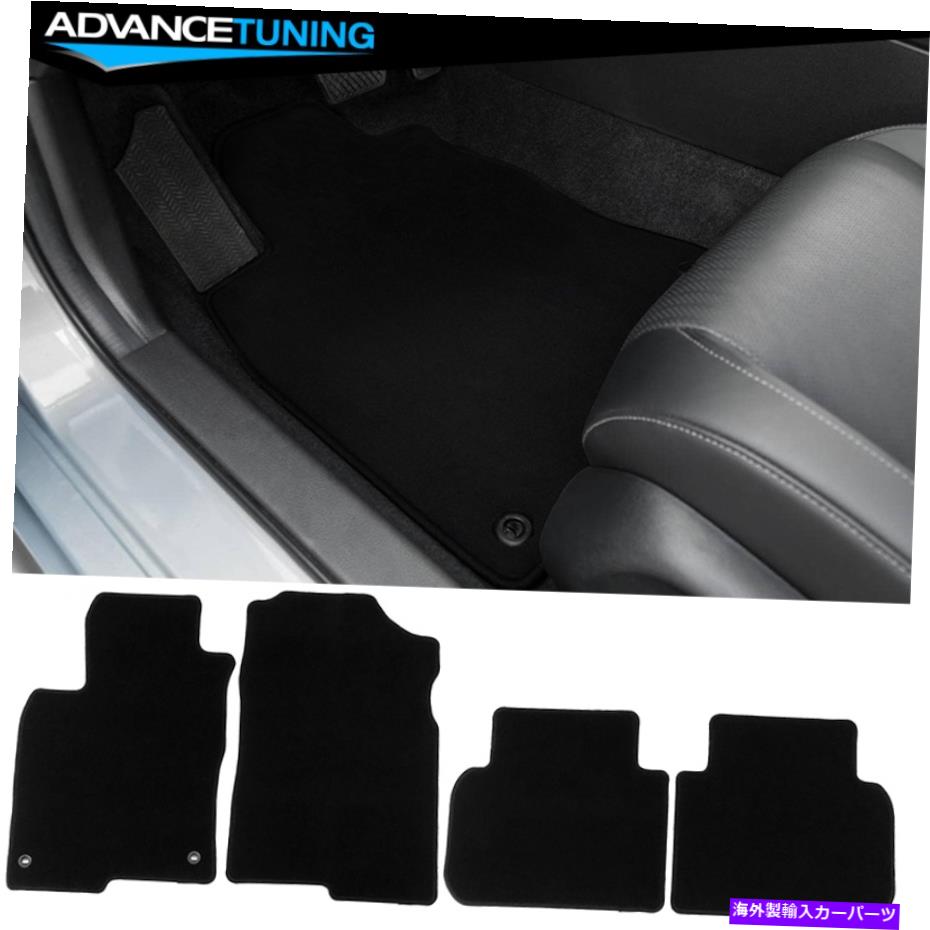 海外製 エアロパーツ 22-23ホンダシビックセダンナイロンフロアマットカーペットフロント＆リア4PCS-ブラック Fits 22-23 Honda Civic Sedan Nylon Floor Mats Carpet Front & Rear 4PCS - Black【並行輸入品】