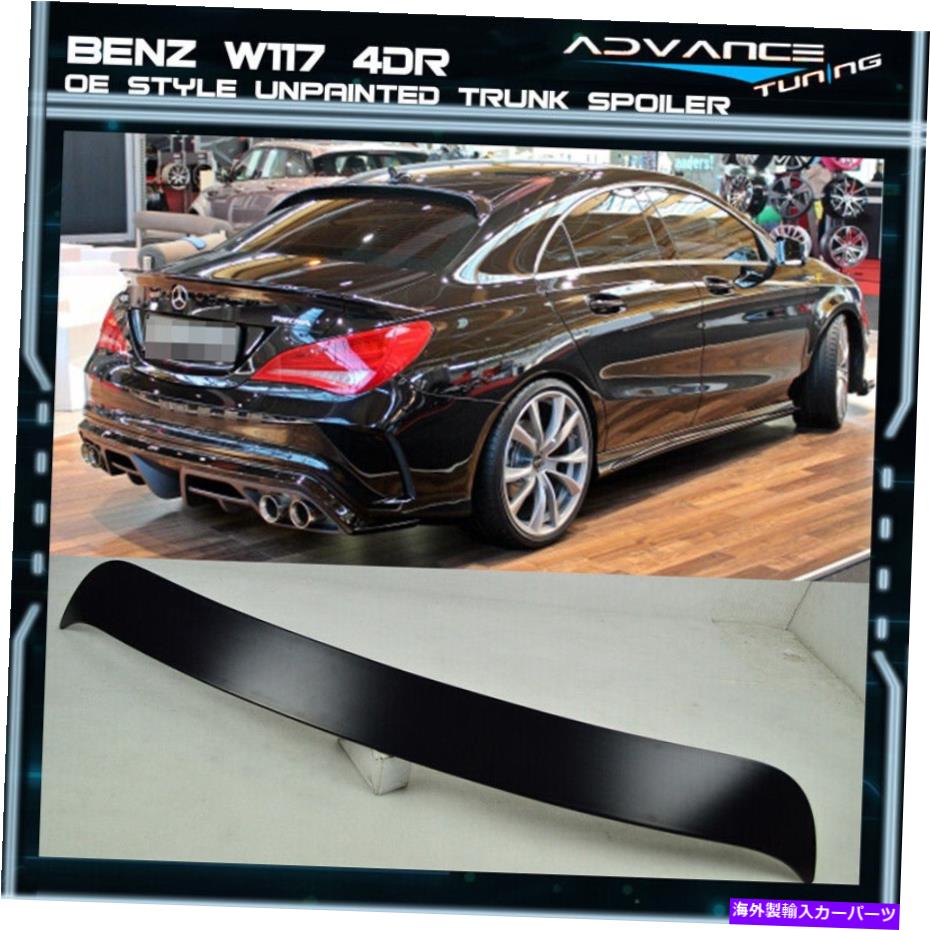 海外製 エアロパーツ 13-18 Benz C117 4DR 4DOOR OEスタイルABS未塗装後部屋根のネタバレ 13-18 Benz C117 4DR 4Door OE Style ABS Unpainted Rear Roof Spoiler【並行輸入品】｜Us Custom Parts Shop USDM