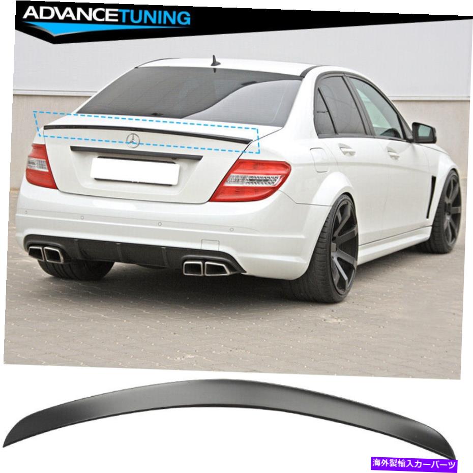 海外製 エアロパーツ 12-15ベンツW204 C204 COOPE AMGスタイルABS未塗装リアトランクスポイラーウィング Fits 12-15 Benz W204 C204 Coupe AMG Style ABS Unpainted Rear Trunk Spoiler Wing【並行輸入品】