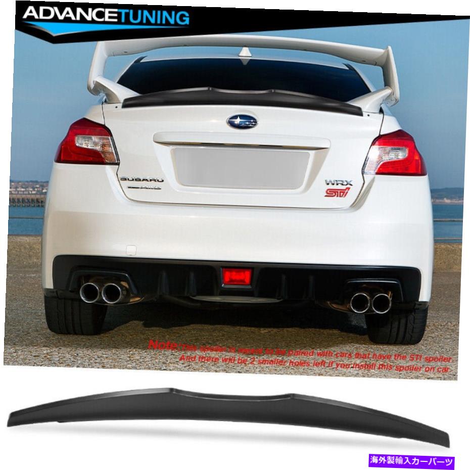 海外製 エアロパーツ フィット15-21 WRX STI 4DR未塗装済みハイキックダックビルリアトランクスポイラーウィング-ABS Fits 15-21 WRX STI 4DR Unpainted Highkick Duckbill Rear Trunk Spoiler Wing - ABS【並行輸入品】