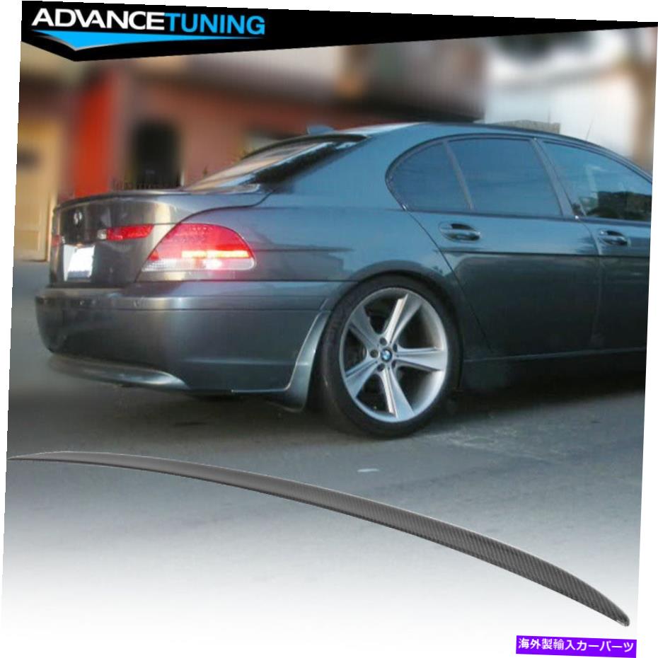 海外製 エアロパーツ 適合02-08 E65フェセリフト前7シリーズM-Tech MSPORTカーボンファイバーCFトランクスポイラー Fits 02-08 E65 Pre-Facelift 7-Series M-Tech Msport Carbon Fiber CF Trunk Spoiler【並行輸入品】|Us Custom Parts Shop USDM