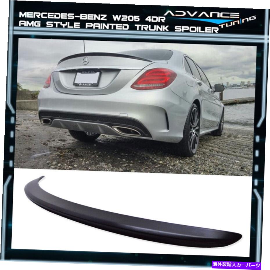 海外製 エアロパーツ OEMペイントカラー15-20ベンツW205 Cクラス4DR 4DOORAMGスタイルABSトランクスポイラー OEM Painted Color 15-20 Benz W205 C Class 4Dr 4Door AMG Style ABS Trunk Spoiler【並行輸入品】