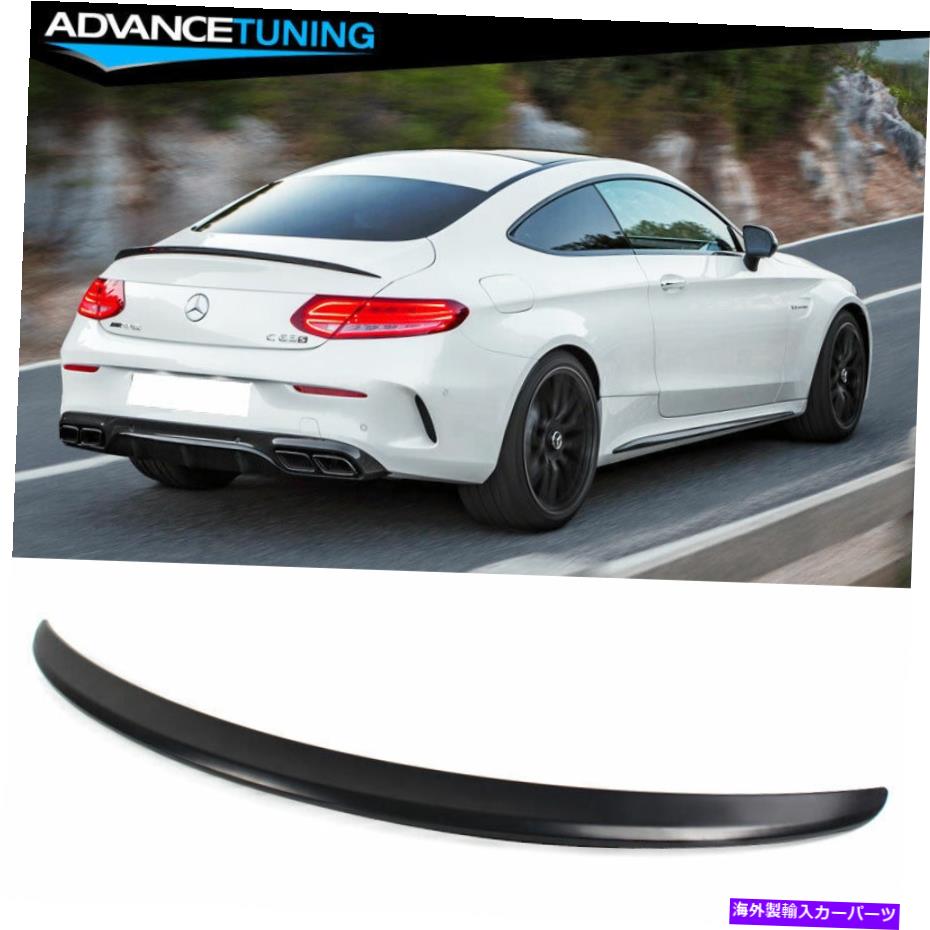 海外製 エアロパーツ 15-21ベンツCクラスW205クーペC205 AMGトランクスポイラーOEMペイント＃040ブラック 15-21 Benz C Class W205 Coupe C205 AMG Trunk Spoiler OEM Painted #040 Black【並行輸入品】
