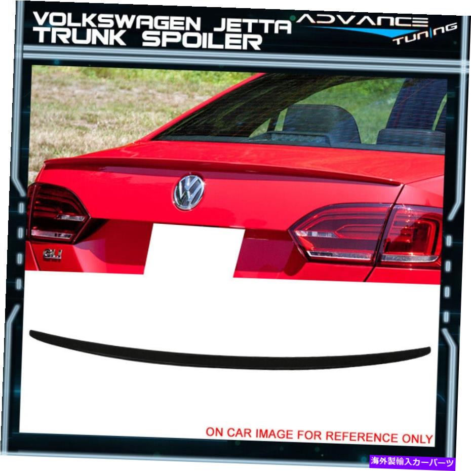 海外製 エアロパーツ 11-18 VW Jetta OE Factoryフラッシュマウントアブストランクネタバレペイント＃L041ブラック Fits 11-18 VW Jetta OE Factory Flush Mount ABS Trunk Spoiler Painted #L041 Black【並行輸入品】