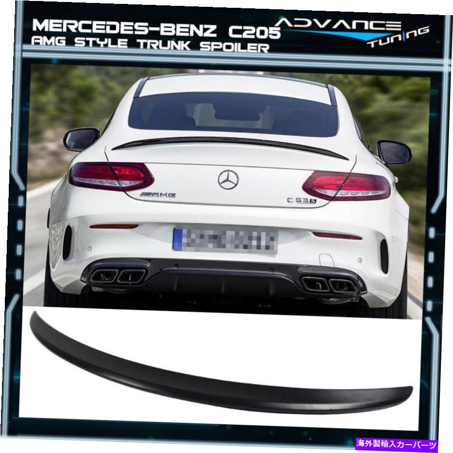 海外製 エアロパーツ フィット15-21ベンツCクラスC205 W205 2DRクーペAMGスタイルトランクスポイラー-ABS Fits 15-21 Benz C-Class C205 W205 2Dr Coupe AMG Style Trunk Spoiler - ABS【並行輸入品】 151,525円