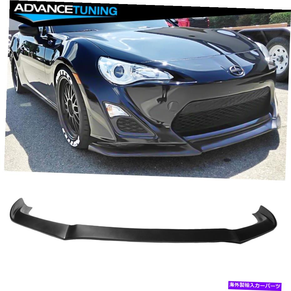 海外製 エアロパーツ 13-16 SCION FRSフロントバンパーリップGTスタイルPP -Unpainted Fits 13-16 Scion FRS Front Bumper Lip GT Style PP -Unpainted【並行輸入品】