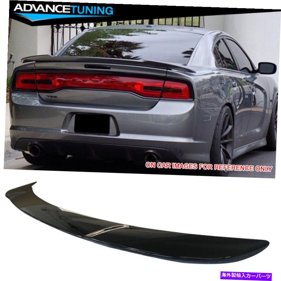 海外製 エアロパーツ フィット15-22ダッジ充電器OEトランクスポイラーペイント＃PX8ブラック Fits 15-22 Dodge Charger OE Trunk Spoiler Painted #PX8 Black【並行輸入品】