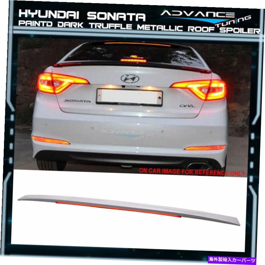 海外製 エアロパーツ 15-17のSonata LF OEスタイルペイントトランクスポイラーLED＃WW8クォーツホワイトパール For 15-17 Sonata LF OE Style Painted Trunk Spoiler LED #WW8 Quartz White Pearl【並行輸入品】 155,540円