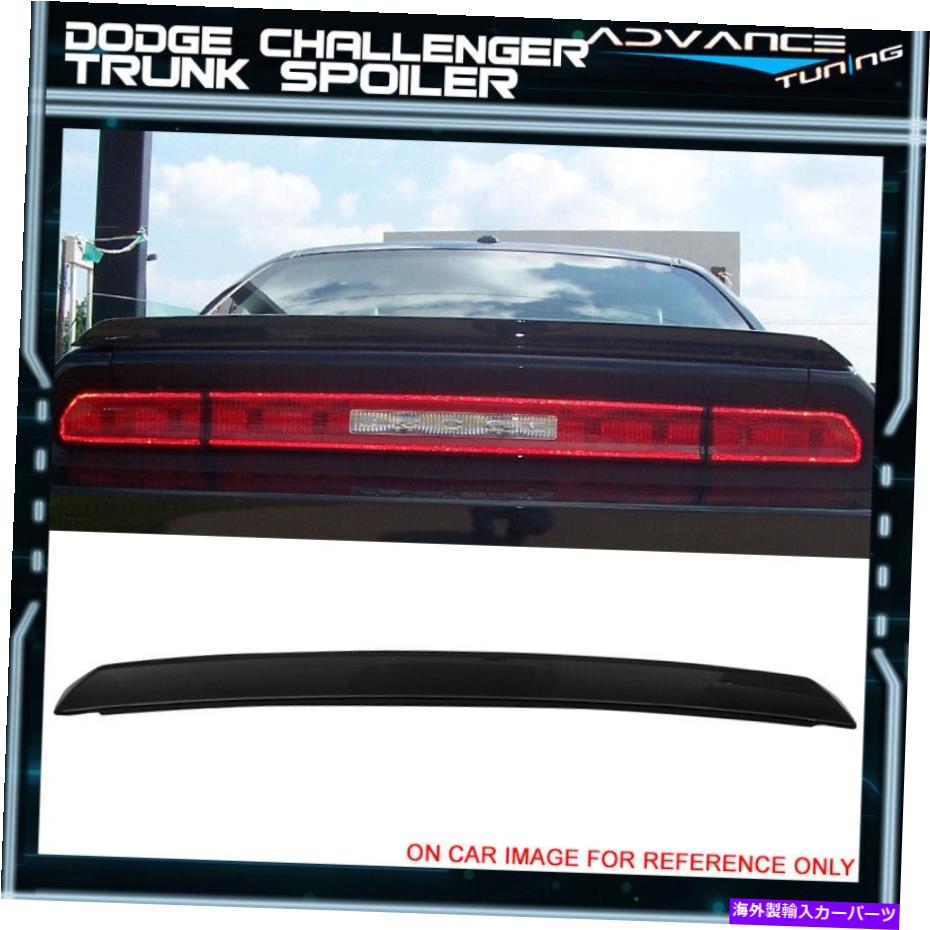 海外製 エアロパーツ フィット08-22ダッジチャレンジャー2DRクーペトランクネタバレペイント＃PX8ブラック Fit 08-22 Dodge Challenger 2Dr Coupe Trunk Spoiler Painted # PX8 Black【並行輸入品】