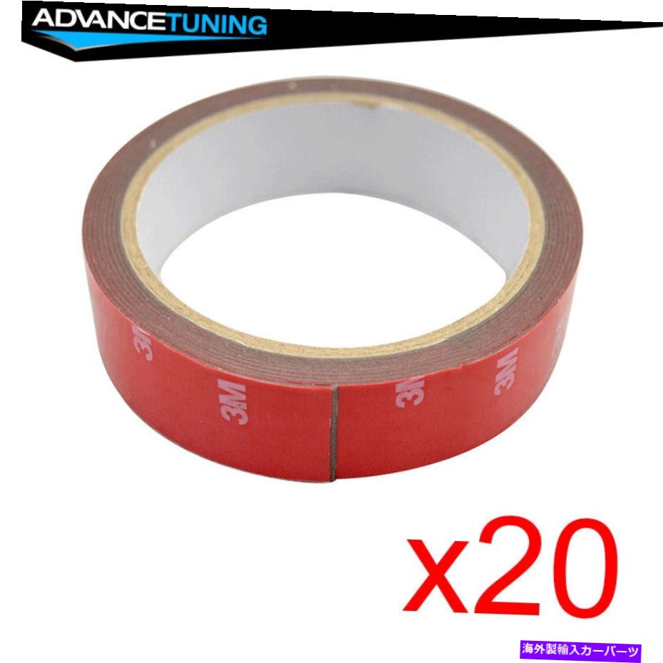 海外製 エアロパーツ 20xロールアクリルフォーム3m両面テープ強力な接着剤アタッチメント 20x Rolls Acrylic Foam 3M Double Sided Tape Strong Adhesive Attachment【並行輸入品】|Us Custom Parts Shop USDM