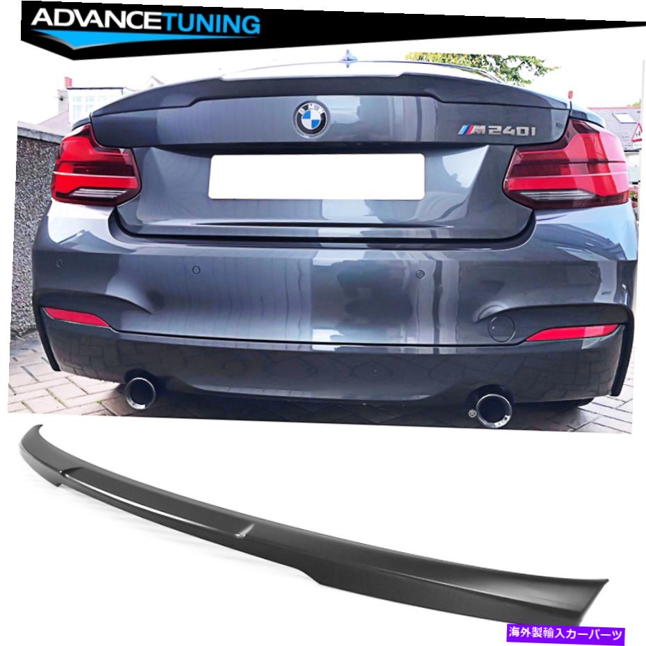 海外製 エアロパーツ フィット14-21 BMW 2シリーズF22クーペ2ドアM4スタイルトランクスポイラーウィング-ABS Fits 14-21 BMW 2 Series F22 Coupe 2-Door M4 Style Trunk Spoiler Wing - ABS【並行輸入品】