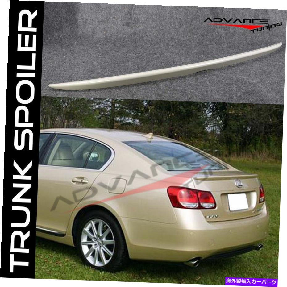海外製 エアロパーツ 適合06-11 Lexus GS350 GS450 OEスタイルトランクスポイラー-ABS Fits 06-11 Lexus GS350 GS450 OE Style Trunk Spoiler - ABS【並行輸入品】