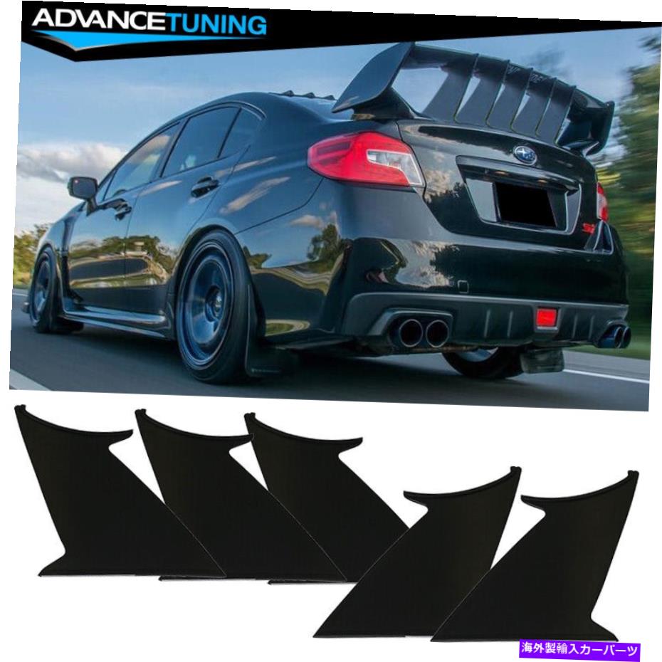 海外製 エアロパーツ 適合15-21スバルWRX STI 5PCトランクスポイラーウィングスタビライザーサポート追加 Fits 15-21 Subaru WRX STI 5PC Trunk Spoiler Wing Stabilizer Support Add On【並行輸入品】｜Us Custom Parts Shop USDM