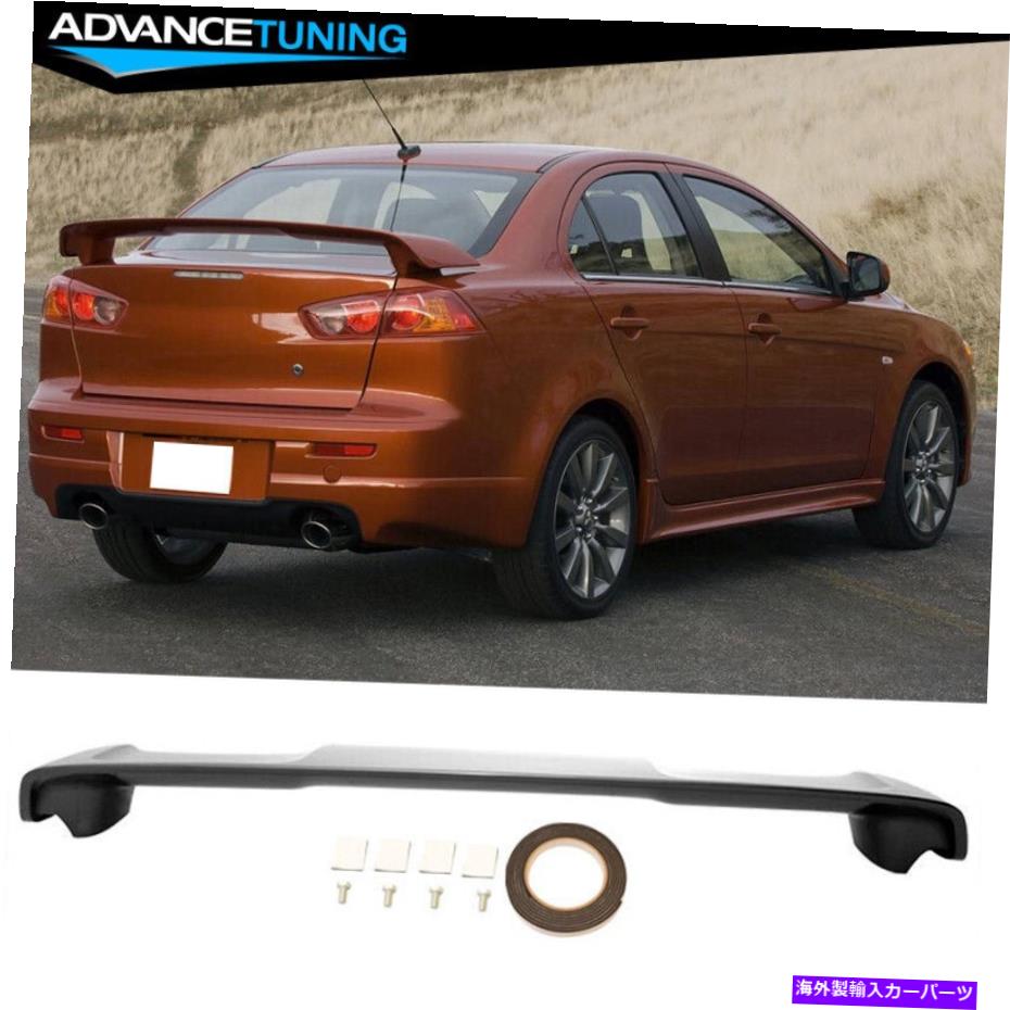 海外製 エアロパーツ フィット08-17三菱ランサートランクスポイラーoemペイントカラーグラファイトグレー＃A39 Fit 08-17 Mitsubishi Lancer Trunk Spoiler OEM Painted Color Graphite Gray # A39【並行輸入品】