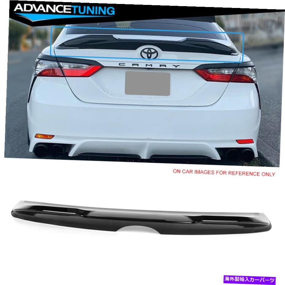 海外製 エアロパーツ 18-22トヨタカムリセダン4ドアの光沢のあるバックトランクスポイラー-ABS Fits 18-22 Toyota Camry Sedan 4-Door Glossy Back Trunk Spoiler - ABS【並行輸入品】