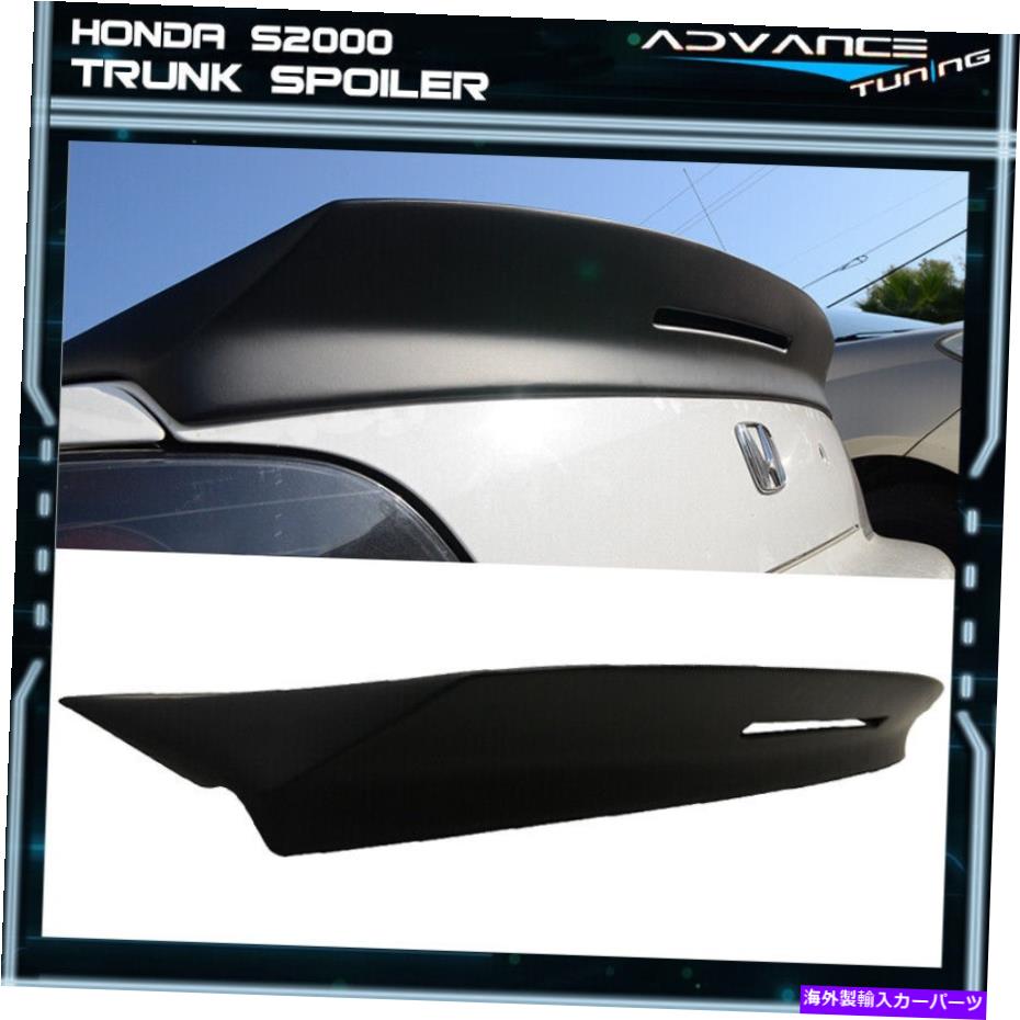 海外製 エアロパーツ 00-09ホンダS2000 AP1 AP2 2DR TMスタイルマットブラックトランクスポイラーウィング（FRP） 00-09 Honda S2000 AP1 AP2 2Dr TM Style Matte Black Trunk Spoiler Wing (FRP)【並行輸入品】