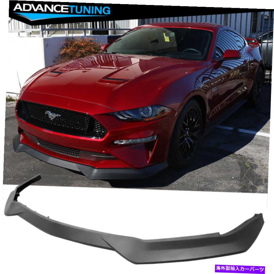 海外製 エアロパーツ フィット18-22フォードマスタングGT RスペックスタイルPPフロントバンパーリップスポイラースプリッター Fits 18-22 Ford Mustang GT R Spec Style PP Front Bumper Lip Spoiler Splitter【並行輸入品】|Us Custom Parts Shop USDM