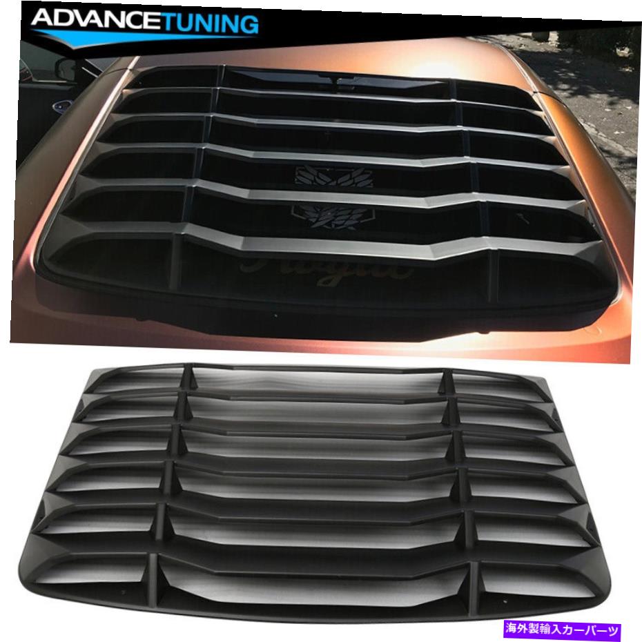 海外製 エアロパーツ フィット03-08日産350ZイコンスタイルABSマットブラックリアフロントガラスルーバーカバー Fits 03-08 Nissan 350Z IKON Style ABS Matte Black Rear Windshield Louvers Cover【並行輸入品】 152,350円