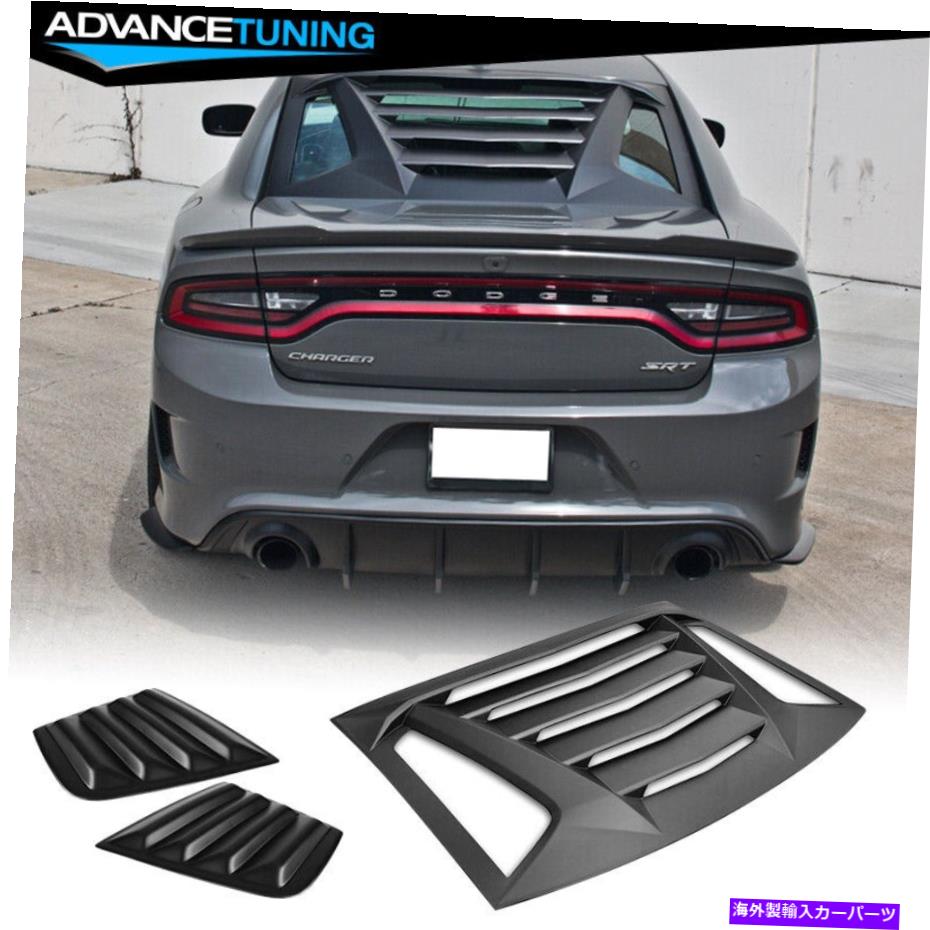 海外製 エアロパーツ フィット11-22チャージャーV2スタイルリアウィンドウルーバーサイドクォータースクープ Fits 11-22 Charger V2 Style Rear Window Louver with Side Quarter Scoop【並行輸入品】 174,680円
