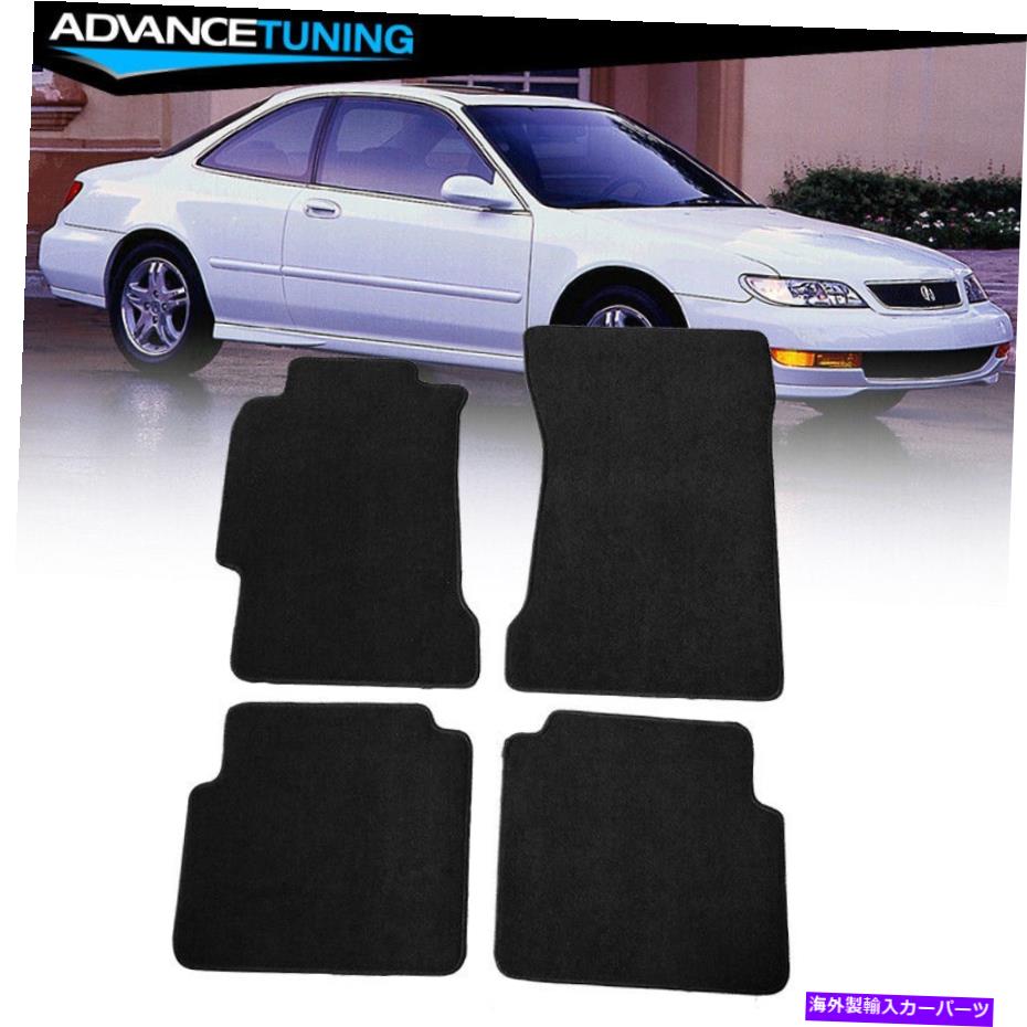 海外製 エアロパーツ フィット97-99 Acura Cl Coupeフロントリアフロアマットカーペットブラックナイロン4pc Fits 97-99 Acura CL Coupe Front Rear Floor Mats Carpets Black Nylon 4PC【並行輸入品】｜Us Custom Parts Shop USDM