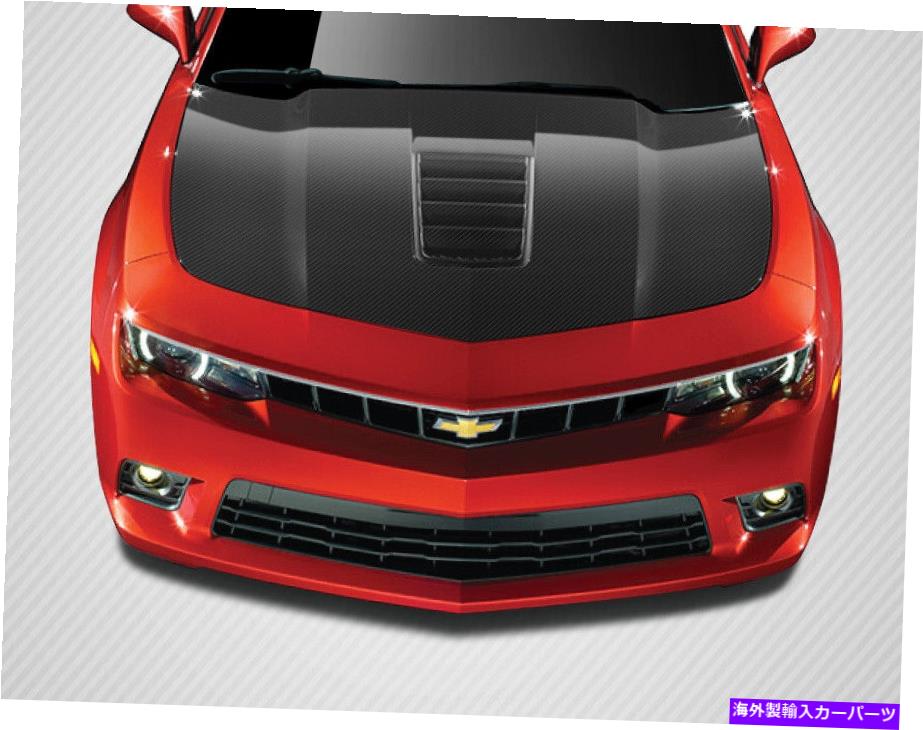 海外製 エアロパーツ 10-15シボレーカマロカーボンファイバーZ28フード109491 FOR 10-15 Chevy Camaro Carbon Fiber Z28 Hood 109491【並行輸入品】