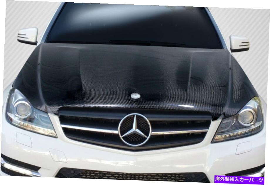 海外製 エアロパーツ 12-14のメルセデスCクラスカーボンファイバーW204 C63ルックフード112987 FOR 12-14 Mercedes C Class Carbon Fiber W204 C63 Look Hood 112987【並行輸入品】|Us Custom Parts Shop USDM