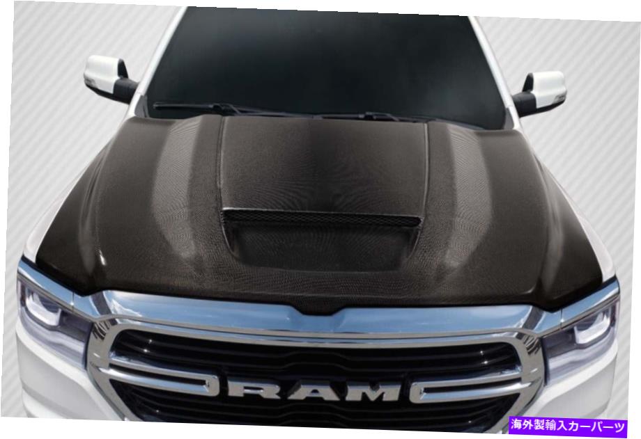 海外製 エアロパーツ 19-20ダッジRAM 1500カーボンファイバーSRT RAM AIR HOOD 115845 FOR 19-20 Dodge Ram 1500 Carbon Fiber SRT Ram Air Hood 115845【並行輸入品】