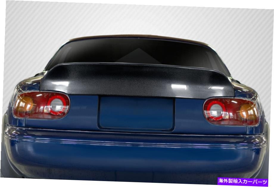 海外製 エアロパーツ 90-97のMazda Miataカーボンファイバーダックテールリアトランク蓋115914 FOR 90-97 Mazda Miata Carbon Fiber Ducktail Rear Trunk Lid 115914【並行輸入品】｜Us Custom Parts Shop USDM