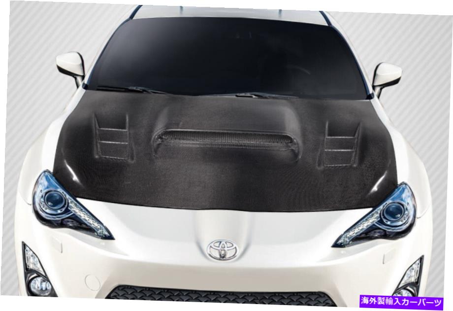 海外製 エアロパーツ 13-20 SCION FR-Sトヨタ86スバルBRZカーボンファイバーSTIルックフード115732 FOR 13-20 Scion FR-S Toyota 86 Subaru BRZ Carbon Fiber STI Look Hood 115732【並行輸入品】