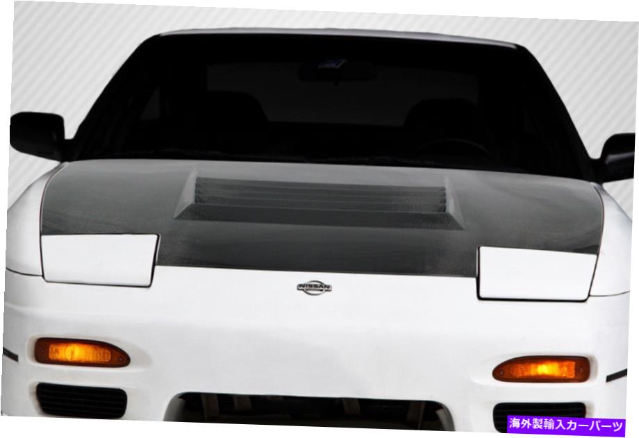 海外製 エアロパーツ 89-94日産240SX S13カーボンファイバーD-1フード113635 TEMP 5 FOR 89-94 Nissan 240SX S13 Carbon Fiber D-1 Hood 113635 TEMP 5【並行輸入品】