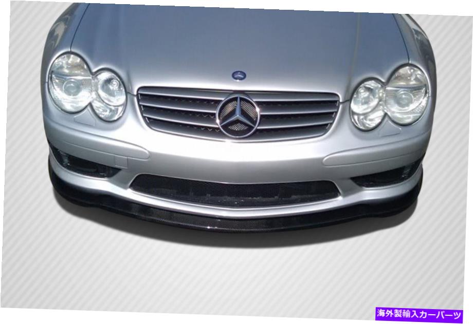 海外製 エアロパーツ 03-06のメルセデスSLクラスAMG R230カーボンLスポーツフロントスポイラー108697 FOR 03-06 Mercedes SL Class AMG R230 Carbon L-Sport Front Spoiler 108697【並行輸入品】