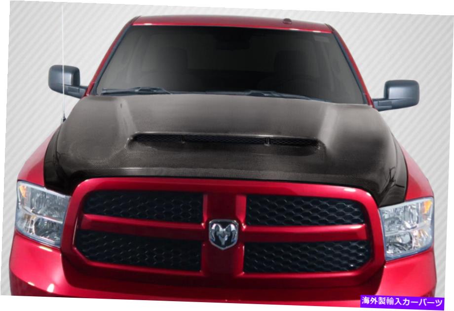 海外製 エアロパーツ 09-18 Dodge Ram 1500カーボンファイバーデーモンルックフード115900 FOR 09-18 Dodge Ram 1500 Carbon Fiber Demon Look Hood 115900【並行輸入品】|Us Custom Parts Shop USDM