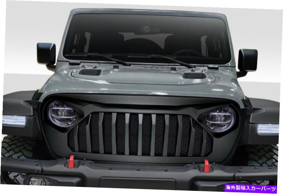 海外製 エアロパーツ 19-21ジープラングラーJLグラディエーターJTプレデターグリル116319 FOR 19-21 Jeep Wrangler JL Gladiator JT Predator Grille 116319【並行輸入品】