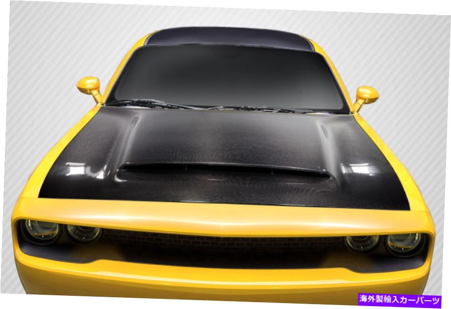 海外製 エアロパーツ 08-20ダッジチャレンジャーカーボンファイバーデーモンルックフード115689 FOR 08-20 Dodge Challenger Carbon Fiber Demon Look Hood 115689【並行輸入品】