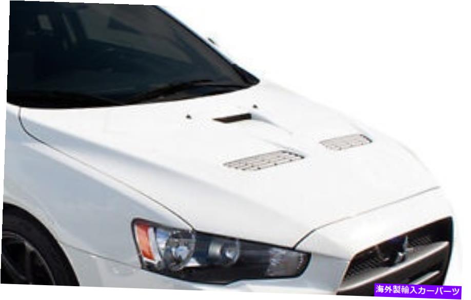 海外製 エアロパーツ 08-15ランサー/ランサーエボリューション10 evo xルックフード106958 FOR 08-15 Lancer/Lancer Evolution 10 Evo X Look Hood 106958【並行輸入品】
